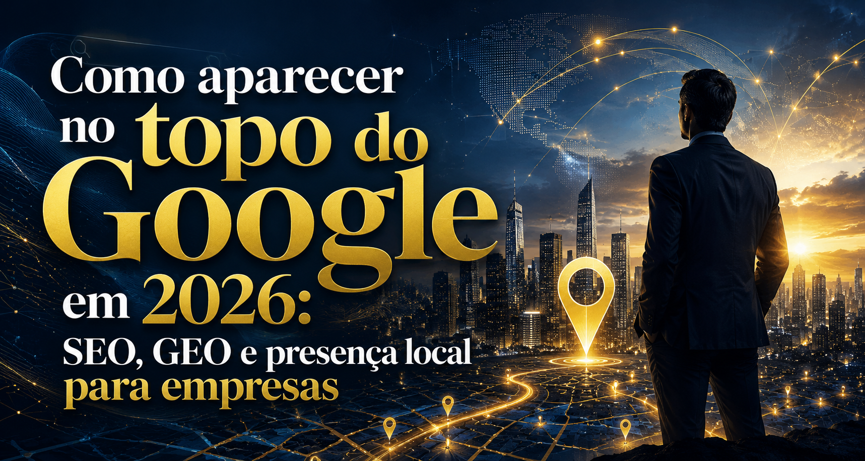 Como aparecer no topo do Google em 2026: SEO, GEO e presença local para empresas