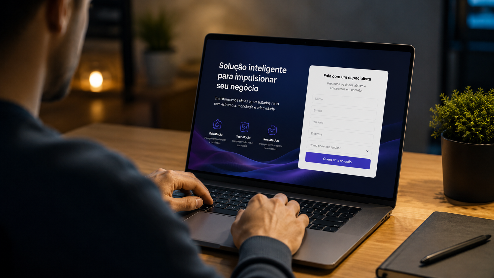 Site de captura de leads – Landing Page